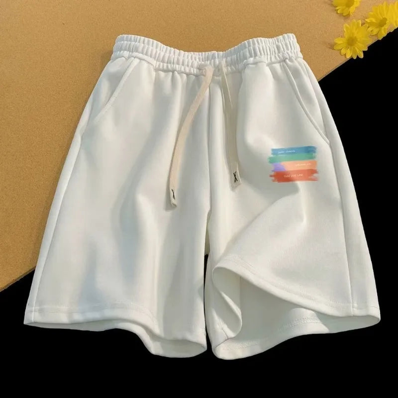 Senior man wearing soft drawstring shorts while relaxing at home