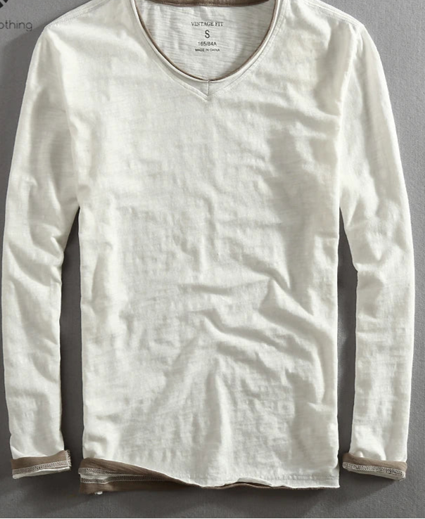 Soft and comfortable V-neck tee designed for active seniors