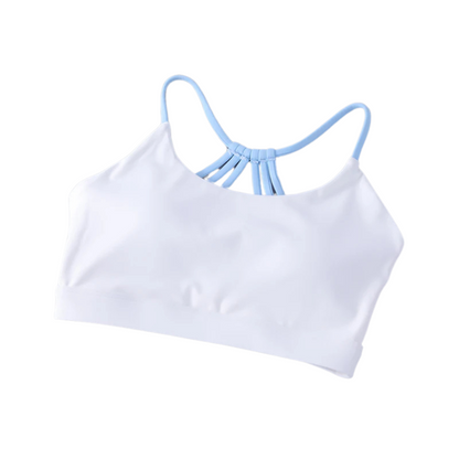 Casual with a sleek, wire-free design for all-day comfort and support in white