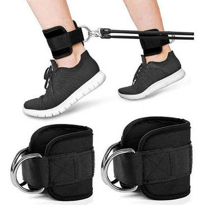 Durable ankle strap for weight training, leg workouts, and martial arts.