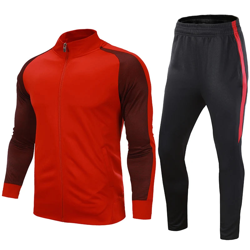 Senior-friendly soccer tracksuit offering all-day comfort and athletic style.